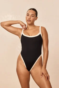 Monday Swimwear One Pieces^Barcelona One Piece - Black/Ivory