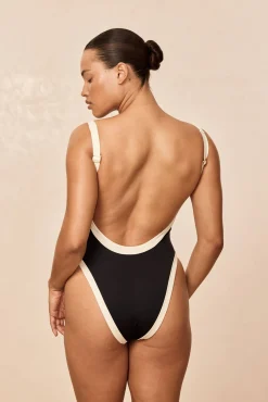 Monday Swimwear One Pieces^Barcelona One Piece - Black/Ivory