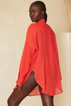 Monday Swimwear Tops^Barcelona Tunic - Crinkle Linen