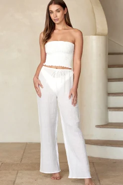 Monday Swimwear Bottoms^Belize Pant - Crinkle Linen