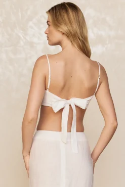 Monday Swimwear Bottoms^Fontelina Linen Skirt - White