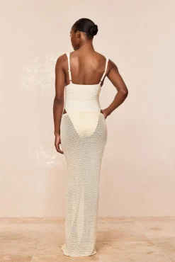 Monday Swimwear Knitwear|Bottoms^Fontelina Midi Skirt - Shiny Treble Knit