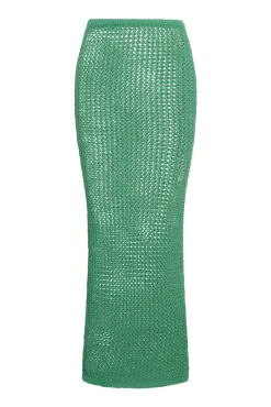 Monday Swimwear Knitwear|Bottoms^Fontelina Skirt - Pond Petit Crochet