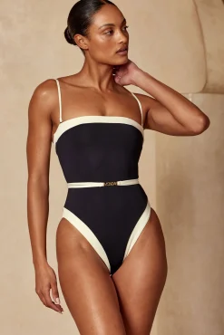 Monday Swimwear One Pieces^Miami One Piece - Black/Ivory
