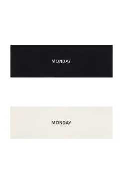 Monday Swimwear Essentials^Monday Headband Set - Black/Ivory