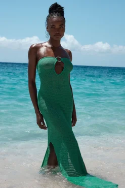 Monday Swimwear Knitwear|Dresses^Montego Bandeau Dress - Pond Lace Crochet