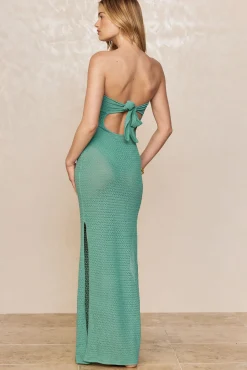 Monday Swimwear Knitwear|Dresses^Montego Bandeau Dress - Pond Lace Crochet