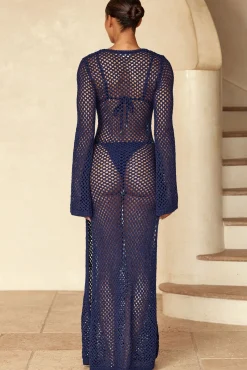 Monday Swimwear Knitwear|Dresses^Montego Dress - Midnight Crochet