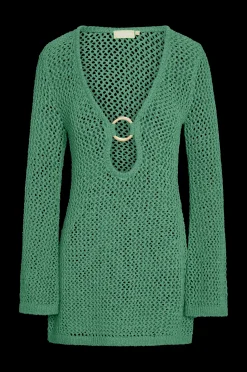 Monday Swimwear Knitwear|Dresses^Montego Mini Dress - Pond Petit Crochet