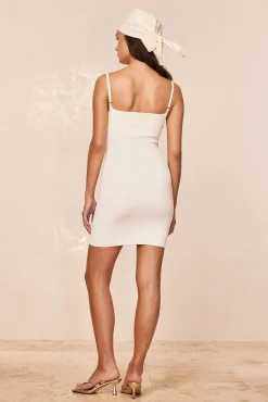 Monday Swimwear Knitwear^Provence Mini Dress - Ivory Knit Rib