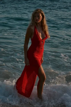 Monday Swimwear Knitwear|Dresses^Ramatuelle Dress - Lace Crochet