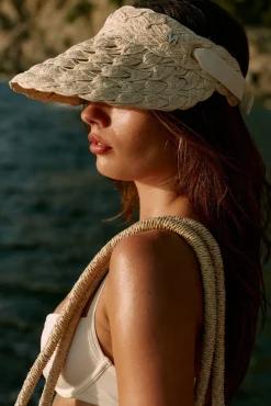Monday Swimwear Hats^San Remo Visor - Natural