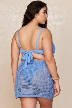 Monday Swimwear Knitwear|Sarongs^Santa Marta Sarong - Azure Petit Crochet