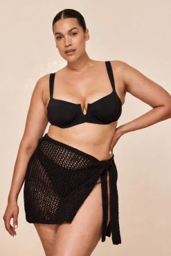 Monday Swimwear Knitwear|Sarongs^Santa Marta Sarong - Black Petit Crochet