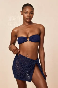 Monday Swimwear Sarongs|Bottoms^Santa Marta Sarong - Midnight Petit Crochet