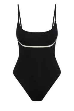 Monday Swimwear One Pieces^Sausalito One Piece - Black/Ivory