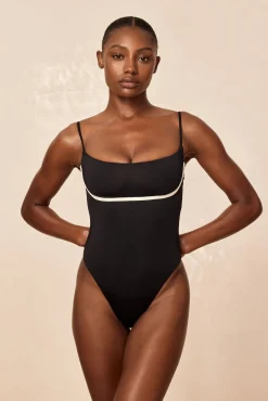 Monday Swimwear One Pieces^Sausalito One Piece - Black/Ivory