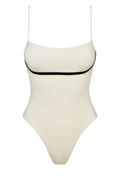 Monday Swimwear One Pieces^Sausalito One Piece - Ivory/Black
