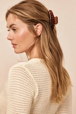 Monday Swimwear Essentials^Staniel Cay Medium Hair Clip Set - Brown