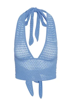 Monday Swimwear Knitwear|Tops^Toulon Top - Azure Lace Crochet